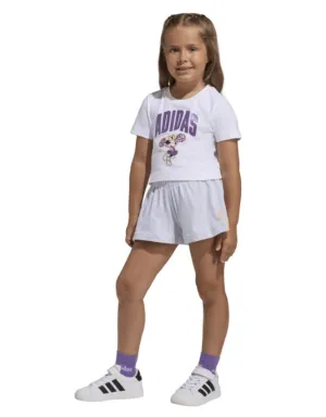 Conjunto Adidas Disney Mennie Mouse Blanco Niña